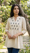 Women’s Khadi cotton Kurti by SOL BY SMITHA, showcasing a comfortable, traditional cotton kurti with intricate design details.