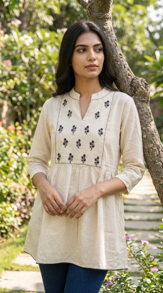 Women’s Khadi Cotton Kurti | Comfortable Cotton Kurti - SOL BY SMITHA