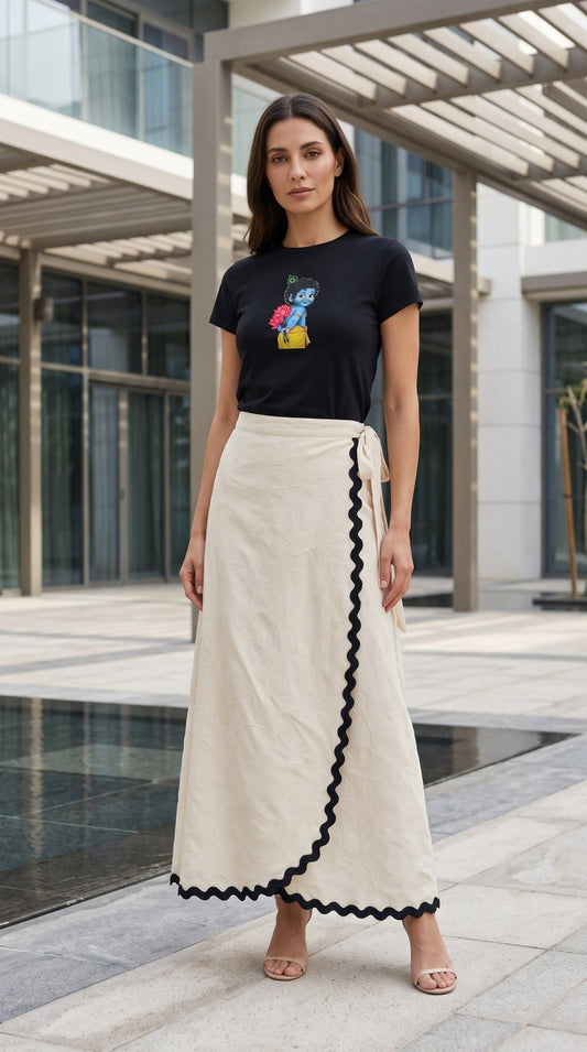 Women’s Overlap Skirt | Stylish Wrap-Style Skirt - SOL BY SMITHA